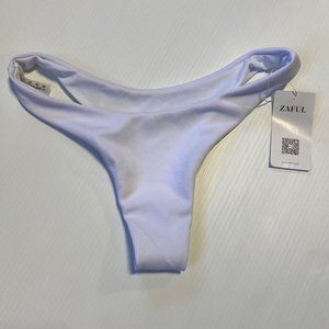 3 / $25! ✰ NWT Zaful White Cheeky Bikini Bottoms